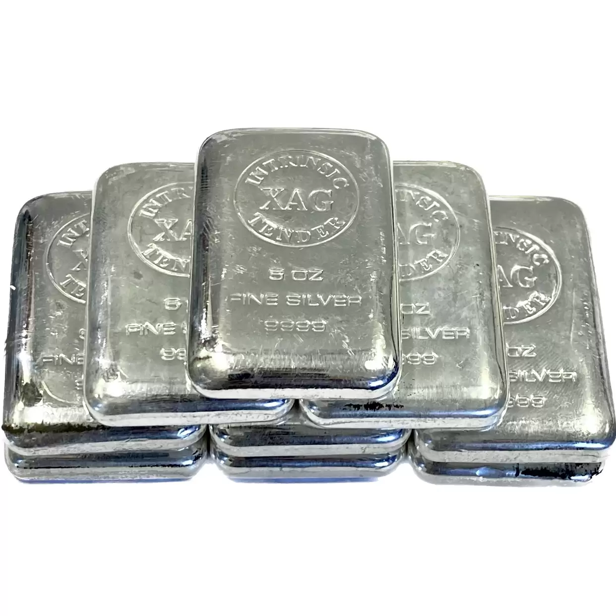 5oz Low Cost Silver Bullion Cast Bar