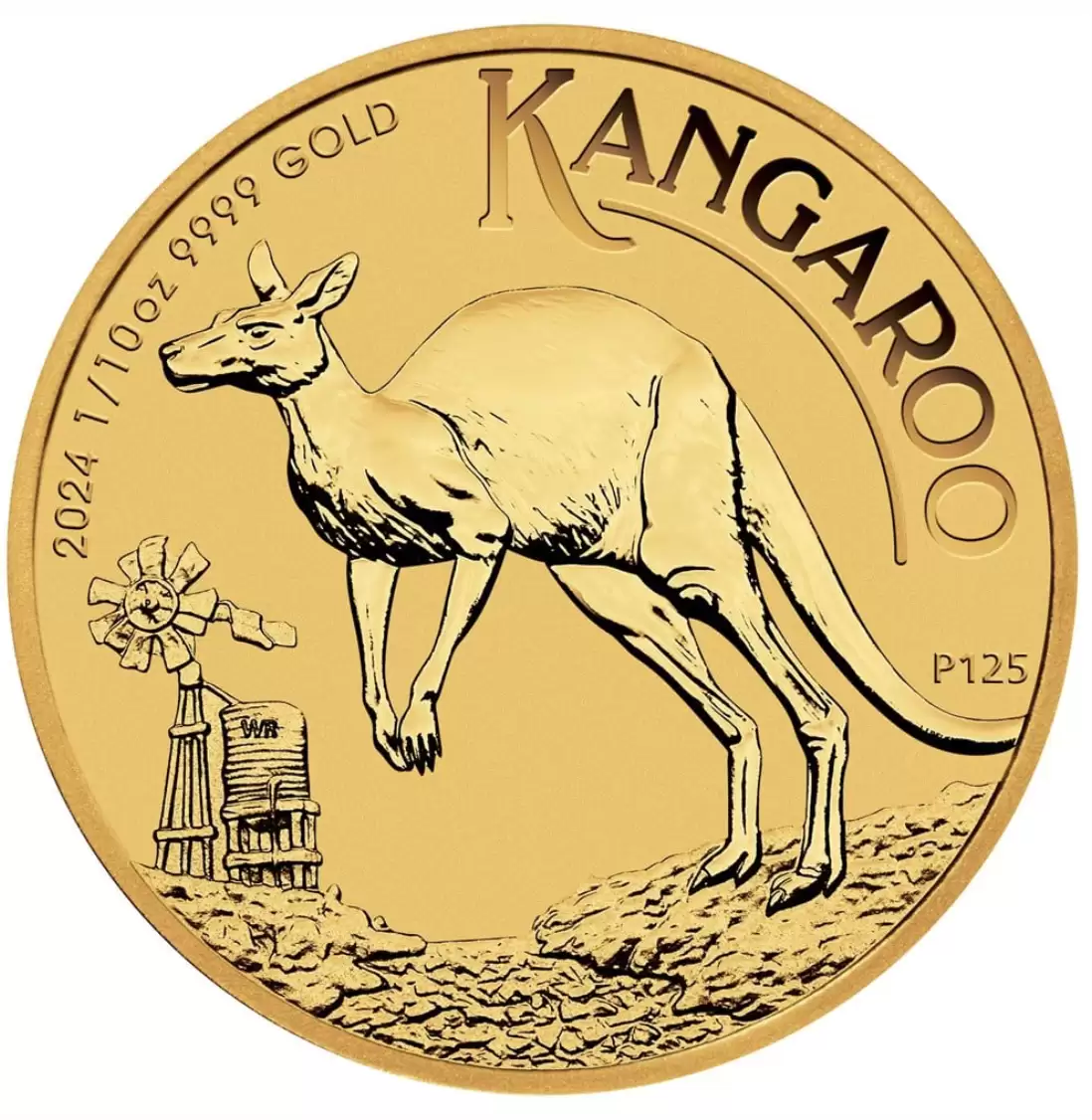 1/10oz Perth Mint Kangaroo Minted Coin Gold